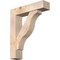 Ekena Millwork Funston Block Smooth Bracket w/ Offset Brace, Douglas Fir, 7 1/2"W x 32"D x 38"H BKT0806X32X38FST05SDF - alternate 1